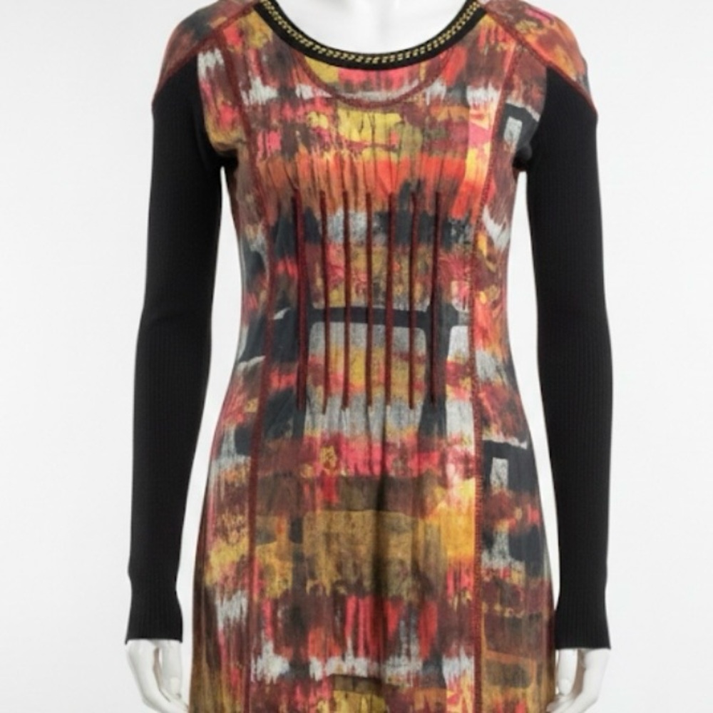BOHEMIAN RETRO DESIGNER DRESS. NEW WO TAGS